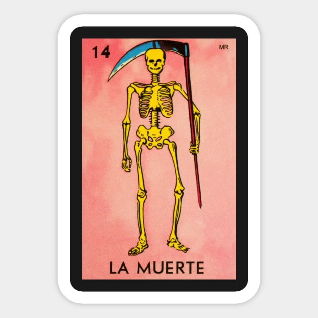 La Muerte - Loteria Mexicana Sticker by Estudio3e